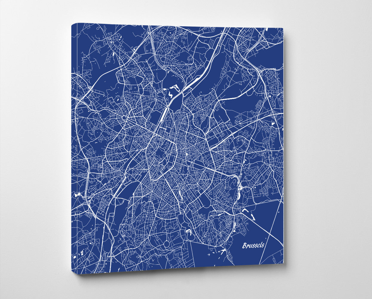 Brussels City Street Map Custom Wall Map Poster - OnTrendAndFab