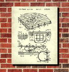 Bumper Cars Patent Print Dodgems Poster Fairground Ride Blueprint