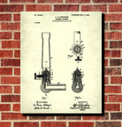 Bunsen Burner Patent Print Chemistry Poster Science Art