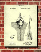 Buoy Patent Print Sailing Blueprint Nautical Poster - OnTrendAndFab