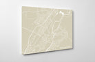 Burton on Trent City Street Map Print Feature Wall Art Poster