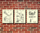 Logging Patent Prints Set 3 Forestry Posters