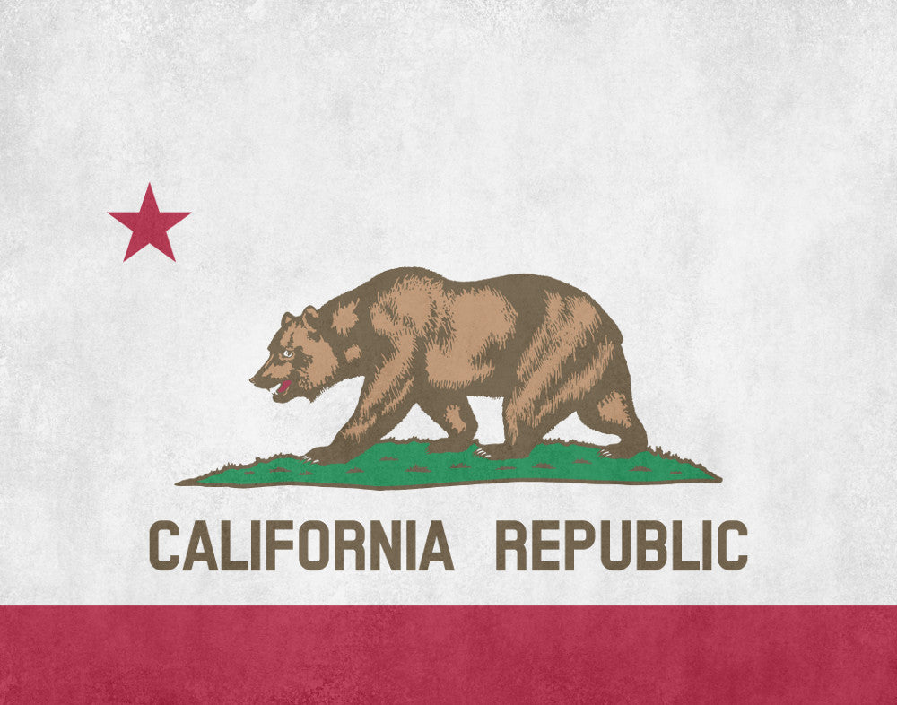 California State Flag Print