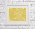 Cambridge City Street Map Print Custom Wall Map - OnTrendAndFab