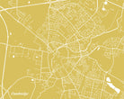 Cambridge City Street Map Print Custom Wall Map - OnTrendAndFab