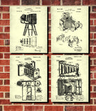 Camera Patent Prints Set 4 Photography Studio Art Posters