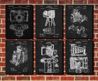 Camera Patent Prints Set 6 Photography Studio Posters