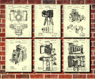 Camera Patent Prints Set 6 Photography Studio Posters