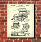 Camping Car Patent Print, Outdoors Poster