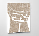 Canary Wharf London Street Map Print Feature Wall Art Poster