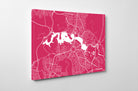 Canberra City Street Map Print Modern Art Poster Home Decor - OnTrendAndFab