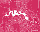 Canberra City Street Map Print Modern Art Poster Home Decor - OnTrendAndFab