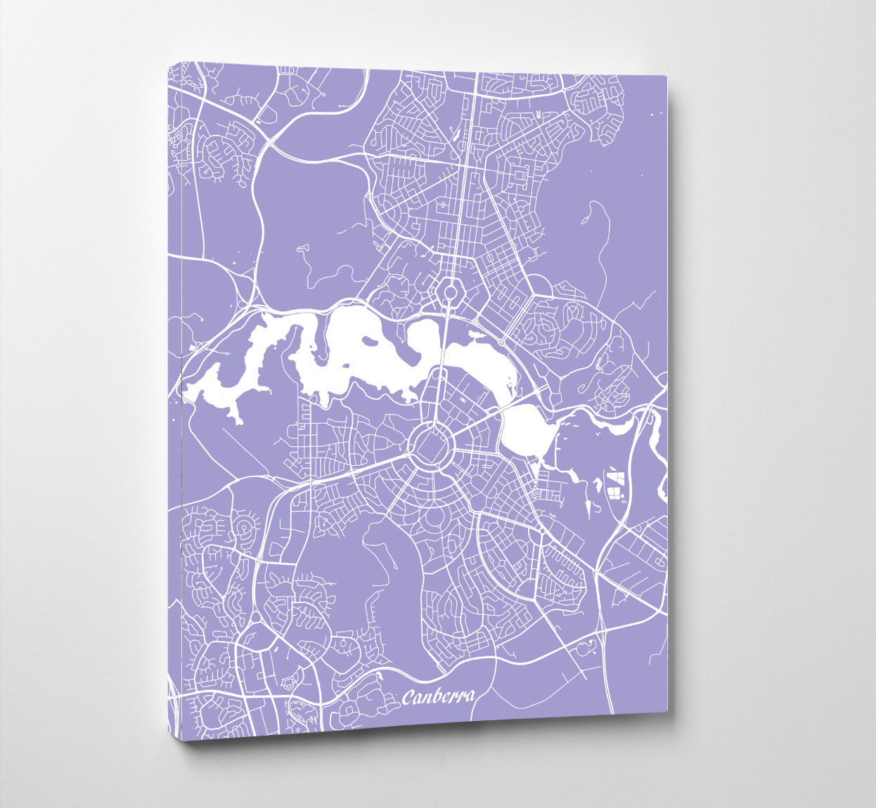 Canberra City Street Map Print Modern Art Poster Home Decor - OnTrendAndFab