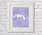 Canberra City Street Map Print Modern Art Poster Home Decor - OnTrendAndFab