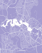 Canberra City Street Map Print Modern Art Poster Home Decor - OnTrendAndFab
