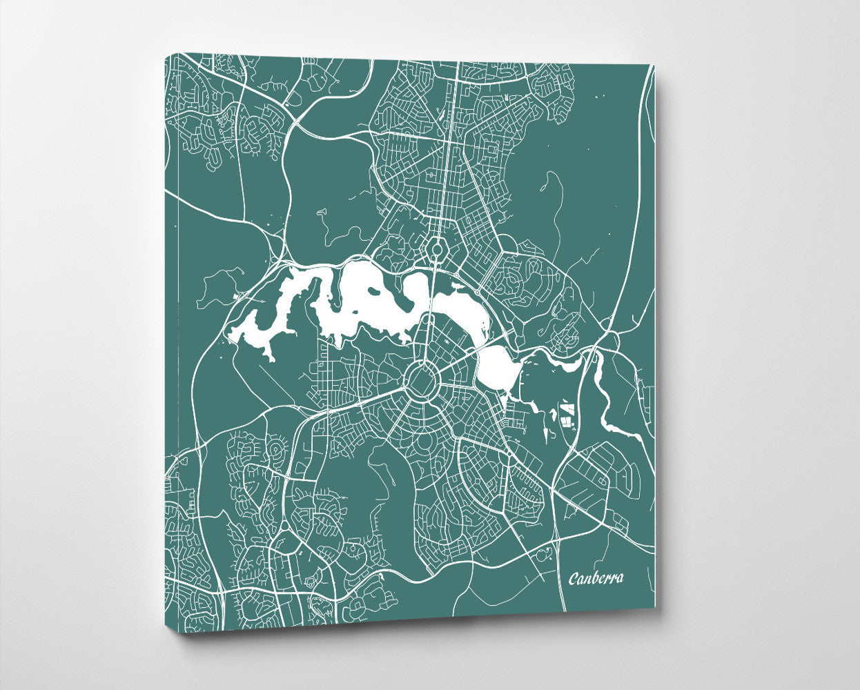 Canberra City Street Map Print Modern Art Poster Home Decor - OnTrendAndFab