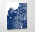 Cape Town City Street Map Print Feature Wall Art Poster