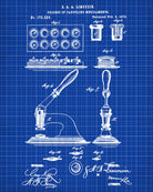 Capsuling Patent Print Pharmacy Blueprint Druggist Poster - OnTrendAndFab