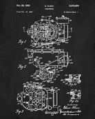 Carburetor Blueprint Engine Patent Print Garage Poster - OnTrendAndFab