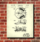 Card Shuffler Patent Print Casino Gaming Wall Art