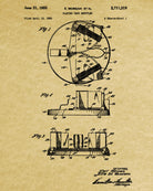 Card Shuffler Patent Print Casino Gaming Wall Art