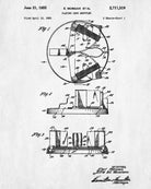 Card Shuffler Patent Print Casino Gaming Wall Art