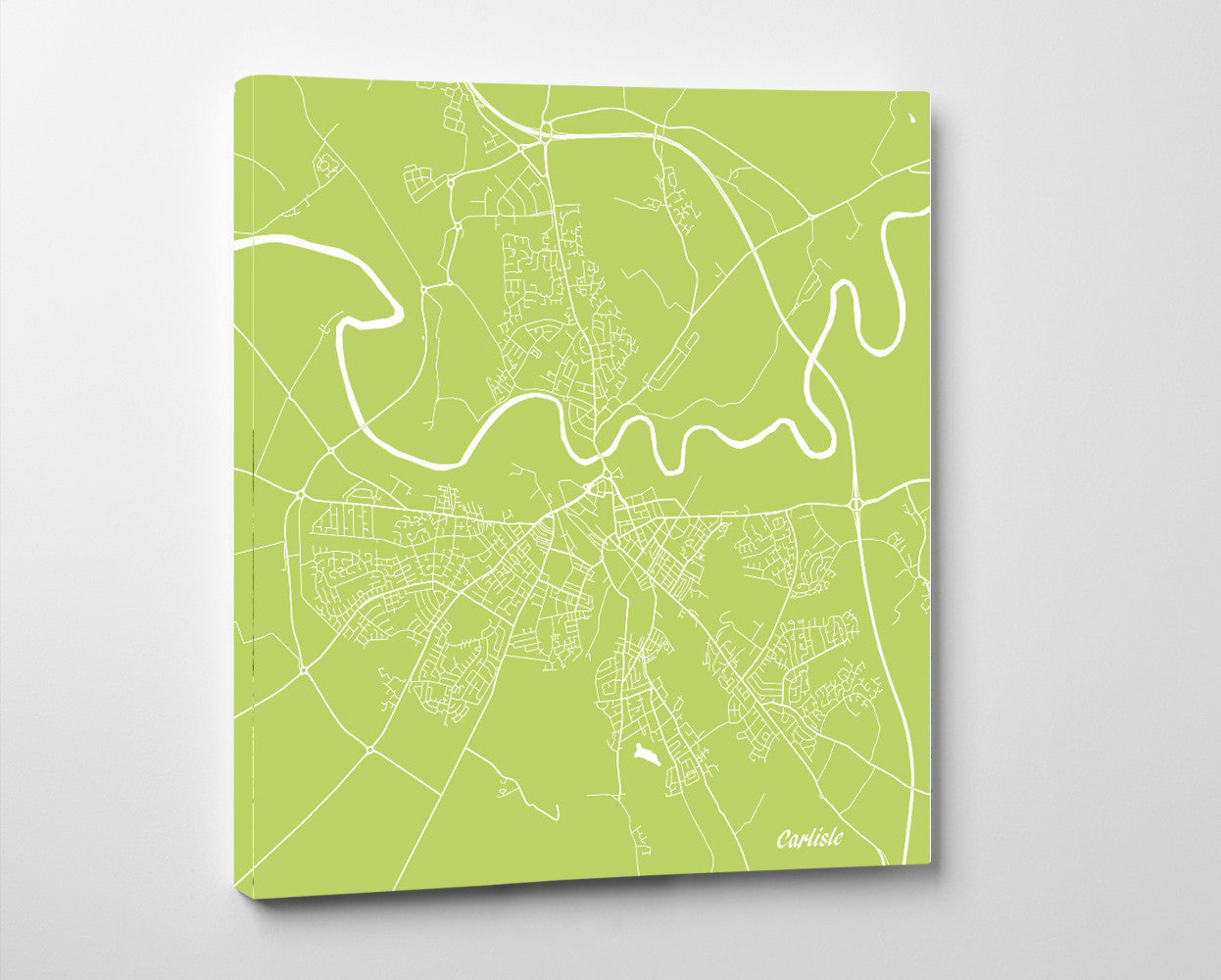 Carlisle City Street Map Print Modern Art Poster Home Decor - OnTrendAndFab