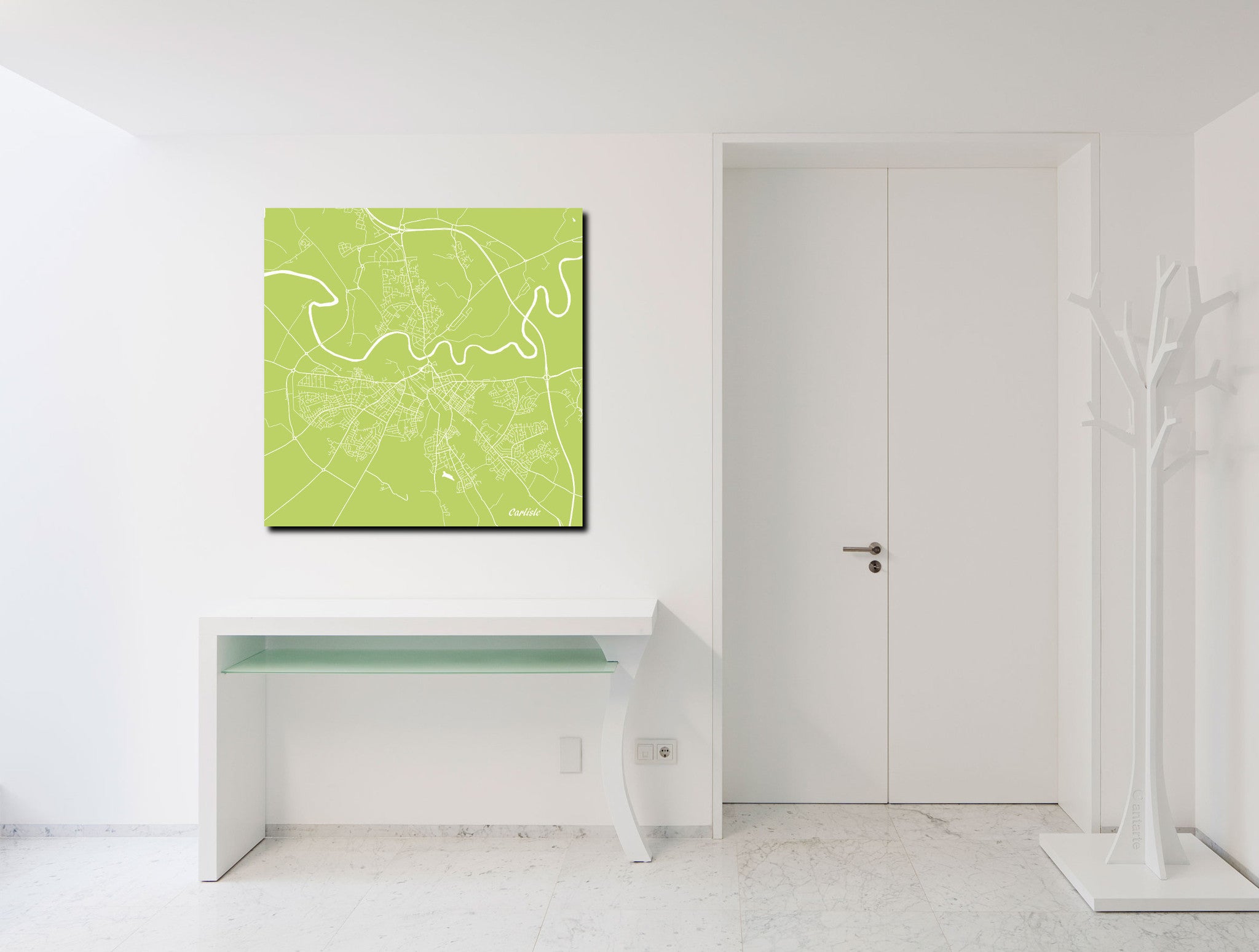 Carlisle City Street Map Print Modern Art Poster Home Decor - OnTrendAndFab