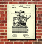 Cash Register Patent Print Antique Store Till Blueprint Poster