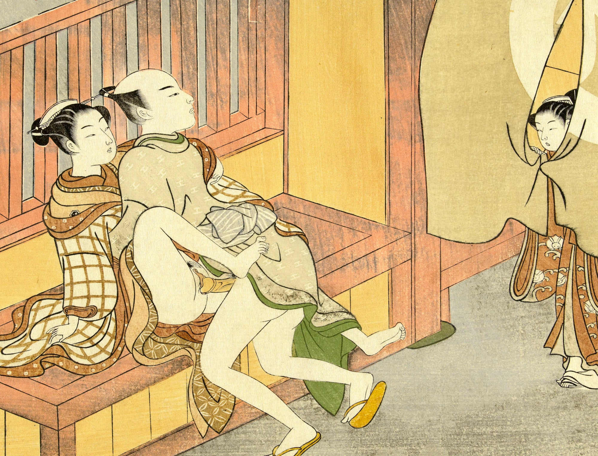 Suzuki Harunobu, Japanese Shunga Art Print : Caught Red-handed