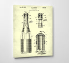 Champagne Bottle Patent Print Cafe Poster Bar Art - OnTrendAndFab