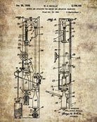 Champagne Bottling Patent Poster Bar Art Cafe Print - OnTrendAndFab