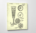 Champagne Flute Glass Patent Print Cafe Poster Bar Art - OnTrendAndFab