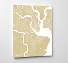 Charleston SC City Street Map Print Custom Wall Map - OnTrendAndFab