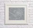 Chester City Street Map Print Modern Art Poster Home Decor - OnTrendAndFab