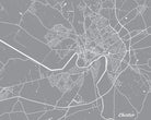 Chester City Street Map Print Modern Art Poster Home Decor - OnTrendAndFab