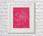 Chester City Street Map Print Modern Art Poster Home Decor - OnTrendAndFab