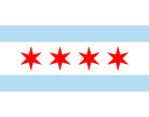Chicago Illinois City Flag Print