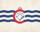 Cincinnati Ohio City Flag Print