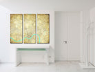 Cincinnatii Ohio City Street Map 3 Panel Canvas Wall Art 7187C3A - OnTrendAndFab