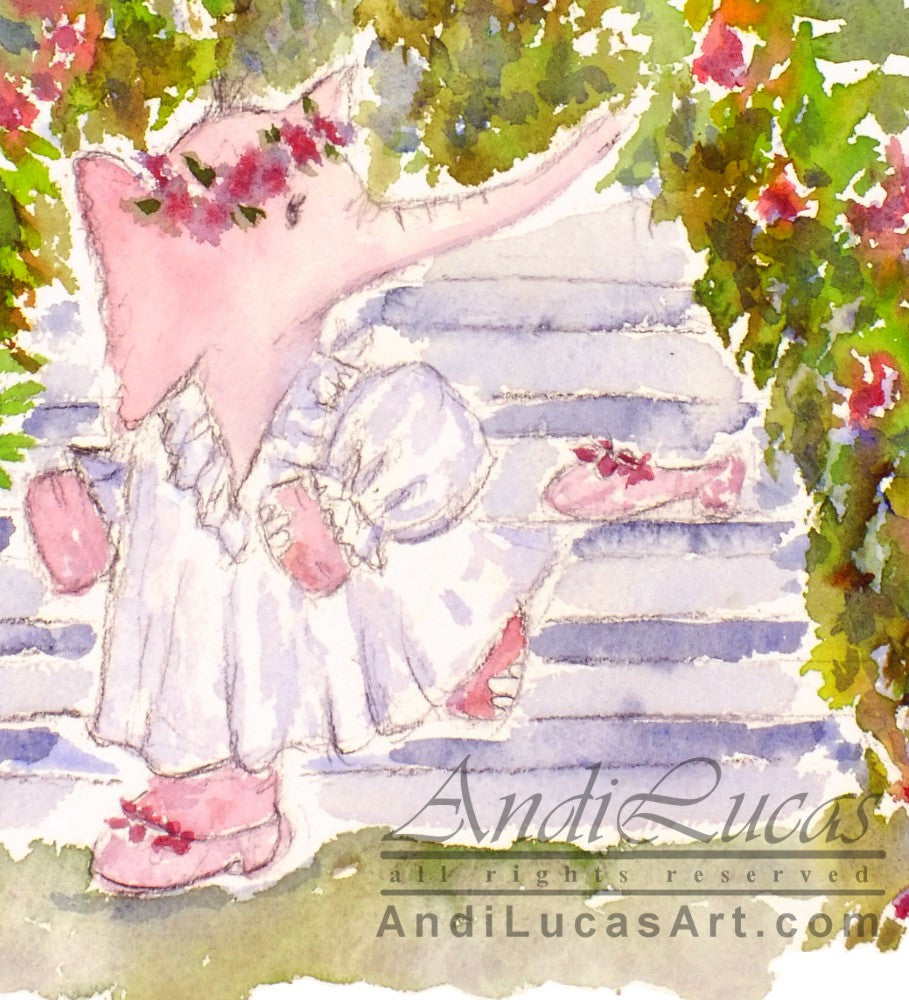 Cinderella Elephant Children's Nursery Wall Art Print - OnTrendAndFab