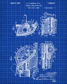 Circular Saw Blueprint Power Tools Patent Workshop Art - OnTrendAndFab