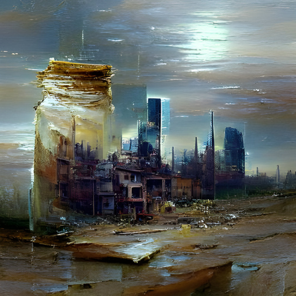City Lowlights, Abstract Fine Art Print