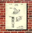 Claw Hammer Patent Print Hand Tools Blueprint Workshop Poster