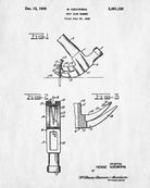 Claw Hammer Patent Print Hand Tools Blueprint Workshop Poster