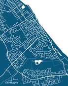 Cleethorpes, UK City Street Map Print Feature Wall Art Poster