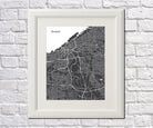 Cleveland City Street Map Print Custom Map Poster - OnTrendAndFab