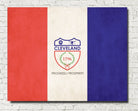 Cleveland Ohio City Flag Print