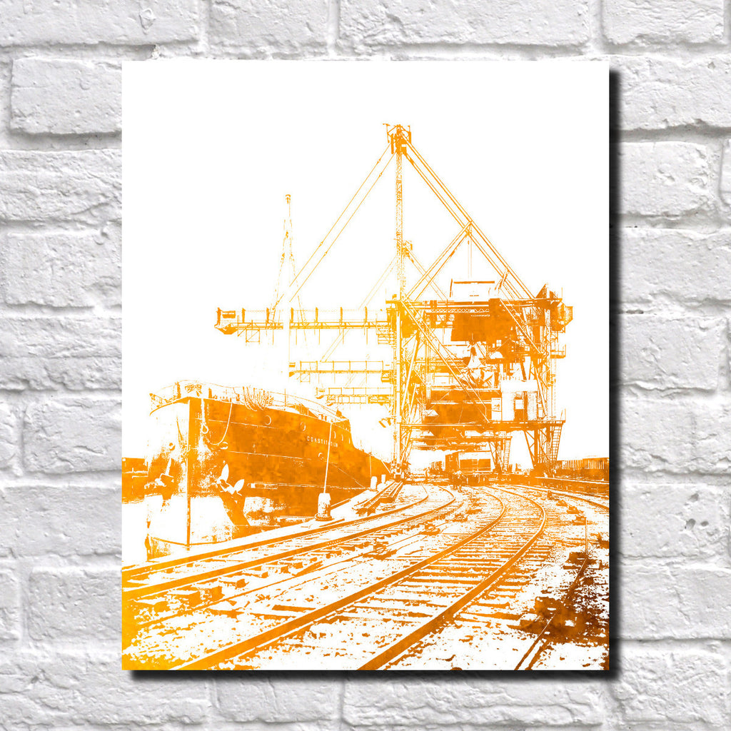 Cleveland Quayside Print City Landscape Poster Feature Wall Art