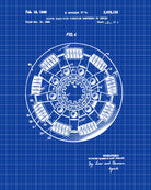 Clutch Plate Patent Print Garage Blueprint Workshop Poster